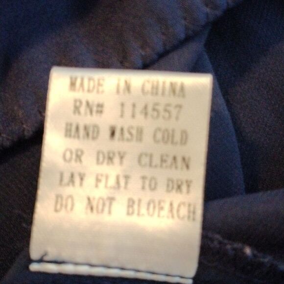 Theme Navy Blue Ruffly Dress - Picture 10 of 12